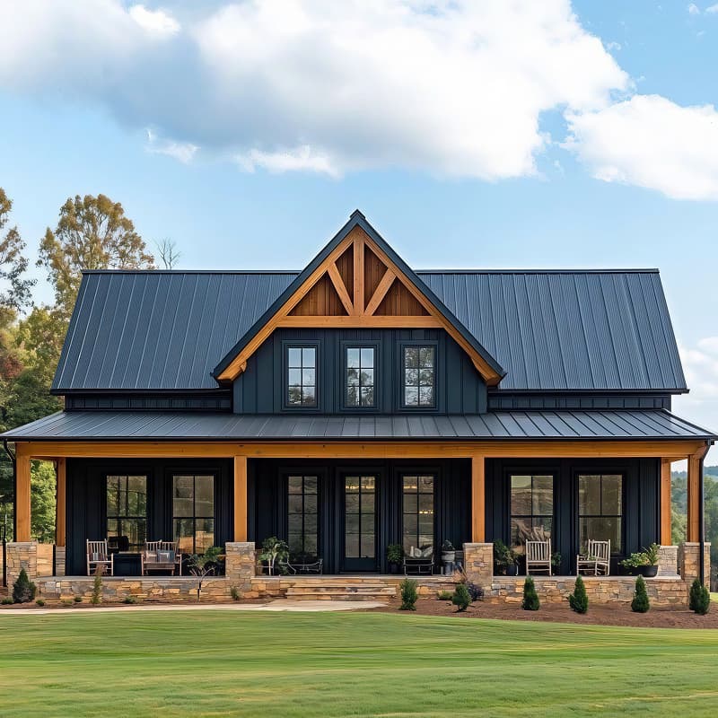 House exterior with horizontal siding, front facade